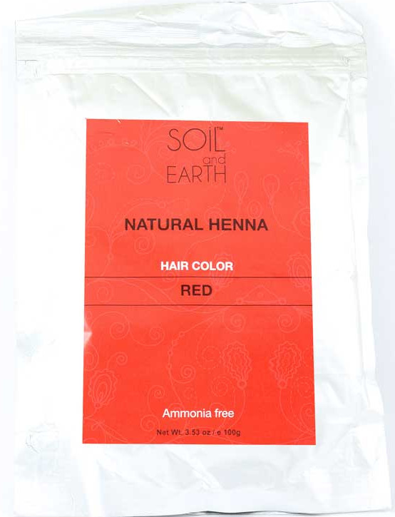Naturalna Henna Czerwona, Soil &amp; Earth, 100g