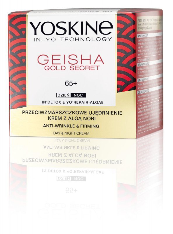 Yoskine Geisha Gold Secret 65+ Krem przeciwzmarszczkowe ujędrnienie na dzień i noc  50ml