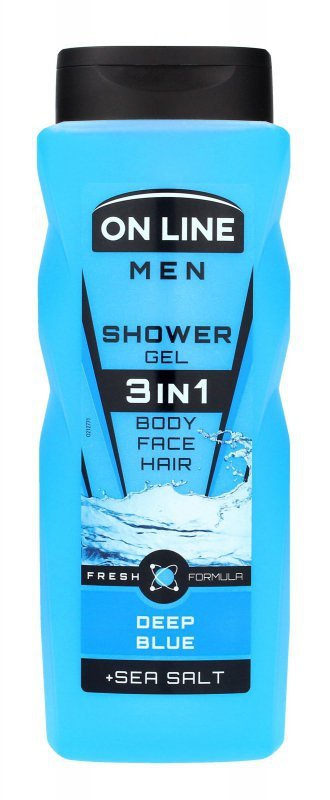 ON LINE Men Żel pod prysznic dla mężczyzn 3w1 Deep Blue  410 ml