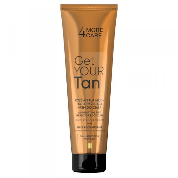More4Care Get Your Tan Rozświetlająco  Koloryzujący Krem do twarzy i ciała - body make up 100ml