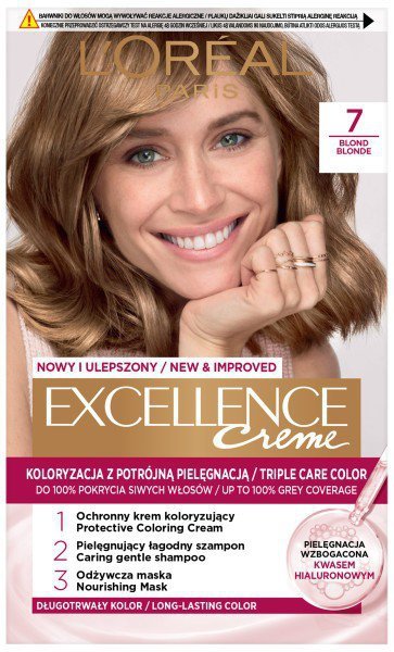 LOREAL Excellence Creme Farba do włosów  7 Blond