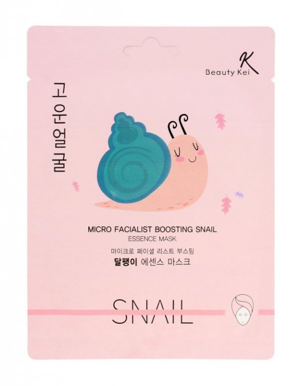 Beauty Kei Maseczka na płacie z dodatkiem śluzu ślimaka Snail  1szt