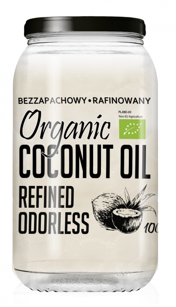 Olej Kokosowy Rafinowany BIO, Diet-Food, 1000 ml