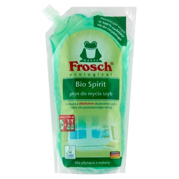 Frosch ecological Bio Spirit Płyn do mycia szyb zapas 1000 ml