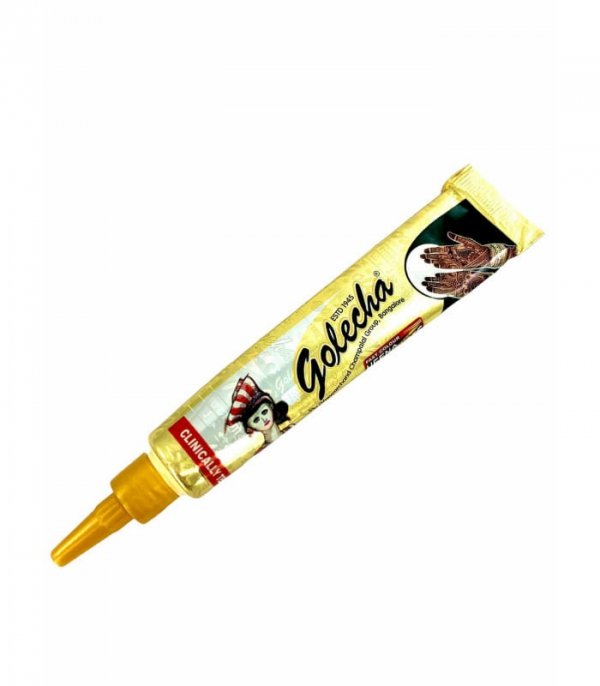 Henna w Tubce do aplikacji kolor Czarny do mehandi sztuki zdobienia ciała, Golecha, 25g