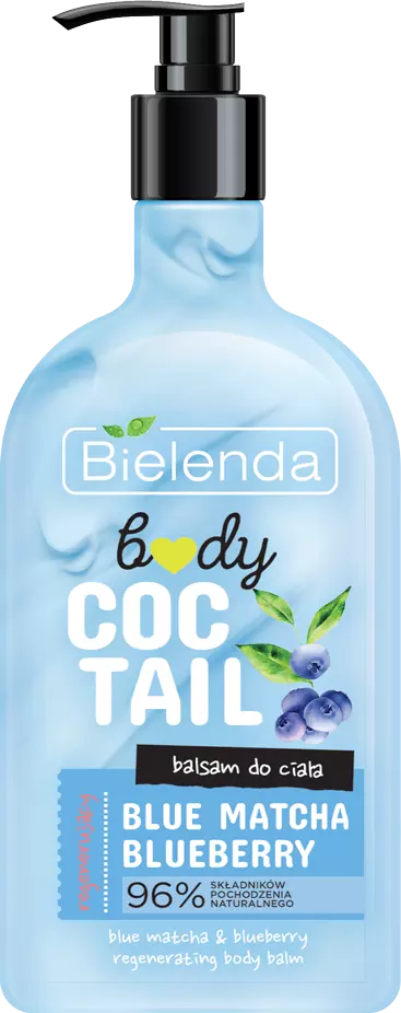 Bielenda Body Coctail Balsam do ciała regenerujący Blue Matcha &amp; Blueberry 400ml