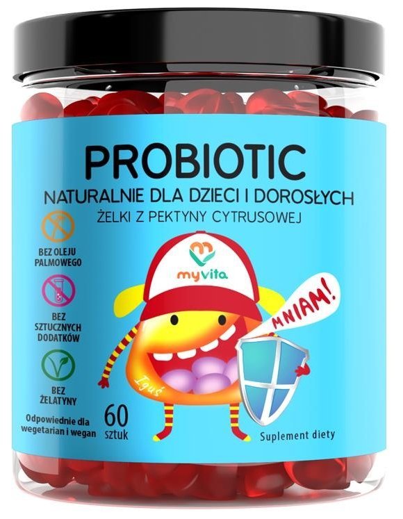 Probiotyk - Naturalne Żelki dla Dzieci i Dorosłych, Myvita