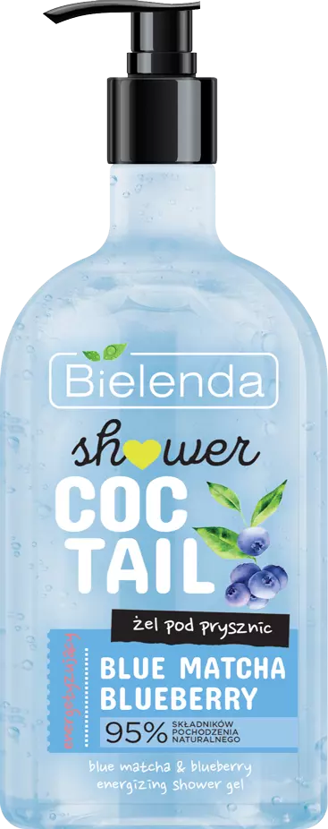 Bielenda Shower Coctail Żel pod prysznic energetyzujący Blue Matcha &amp; Blueberry 400ml