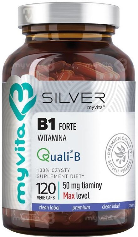 Witamina B1 Forte (50 mg Tiaminy) SILVER PURE 100%, Myvita