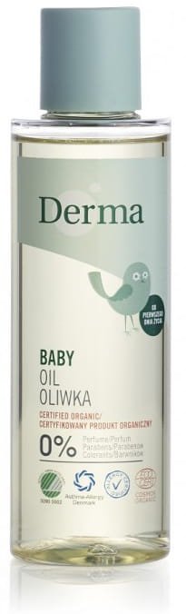 Oliwka do wrażliwej skóry niemowląt i dzieci, Derma Eco Baby, 150 ml
