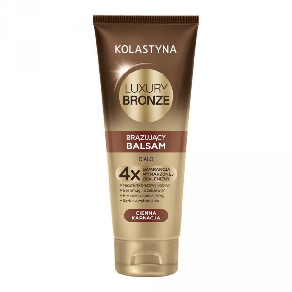 KOLASTYNA Luxury Bronze Balsam brązujący do ciała - ciemna karnacja 200 ml