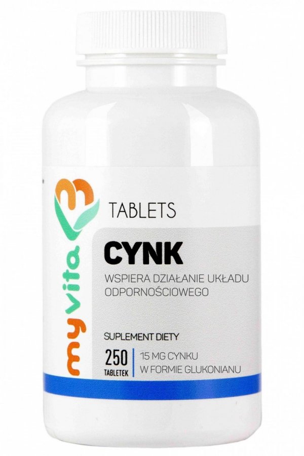 Cynk (Glukonian Cynku) 15 mg, MyVita
