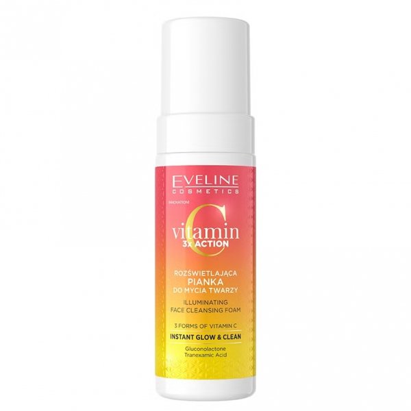 EVELINE Vitamin C 3xAction Rozświetlająca Pianka do mycia twarzy 150 ml