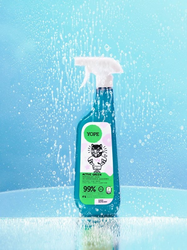 YOPE Active Green Naturalny Płyn do czyszczenia łazienki 750ml