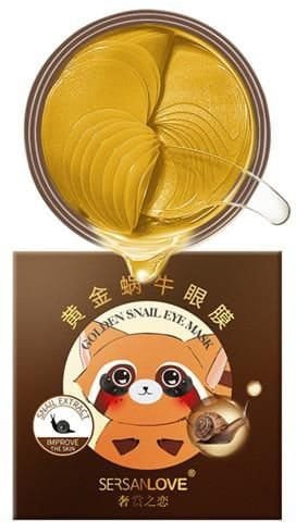 Hydrożelowe płatki pod oczy ze śluzem ślimaka SersanLove Golden Snail Eye Mask, 60 sztuk