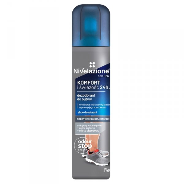 NIVELAZIONE For Men Dezodorant do butów dla mężczyzn Komfort i świeżość 24H 180 ml
