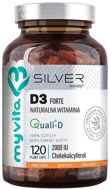 Witamina D3 Forte 2000j.m. Kapsułki MyVita SILVER PURE