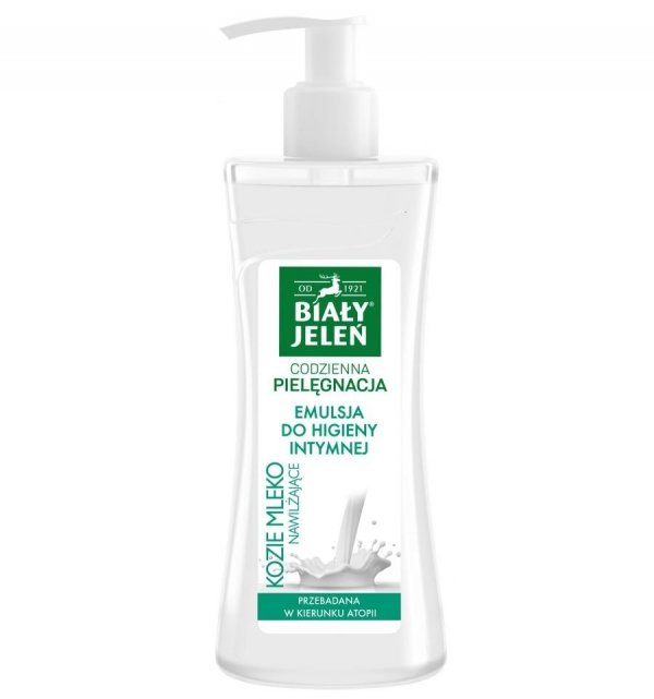Biały Jeleń Emulsja do higieny intymnej hipoalergiczna Kozie Mleko  265ml