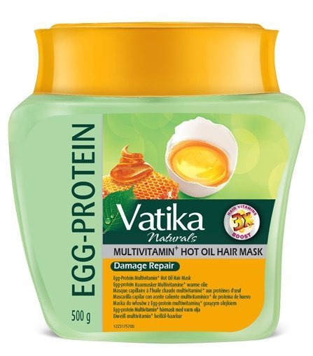 Маска с мёдом и яйцом для укрепления и роста волос, Vatika Dabur
