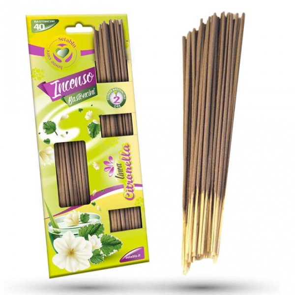 Kadzidełka Przeciw Komarom z CITRONELLA  40 szt