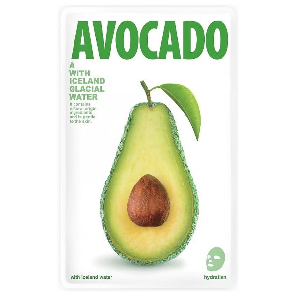 Odżywcza maseczka w płacie Avocado, Blue Dot Mask with Iceland Glacial Water