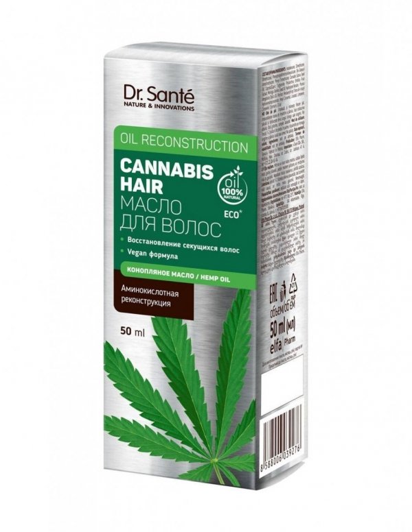 Восстанавливающее масло для волос Dr. Sante Cannabis Hair