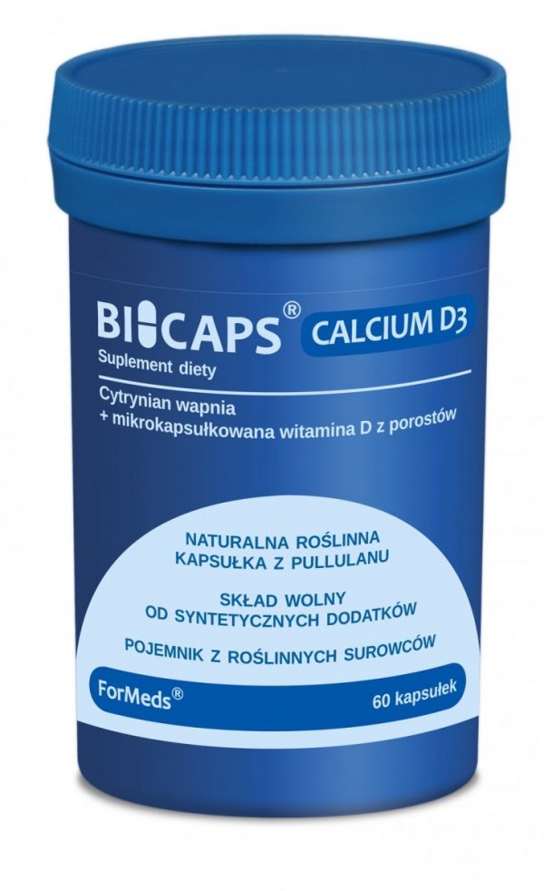 BICAPS CALCIUM D3 Vege, Кальций, Formeds, 60 капсул