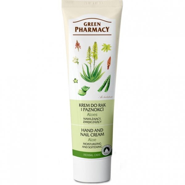 Aloes Krem do Rąk i Paznokci Nawilżający, Zmiękczający, Green Pharmacy
