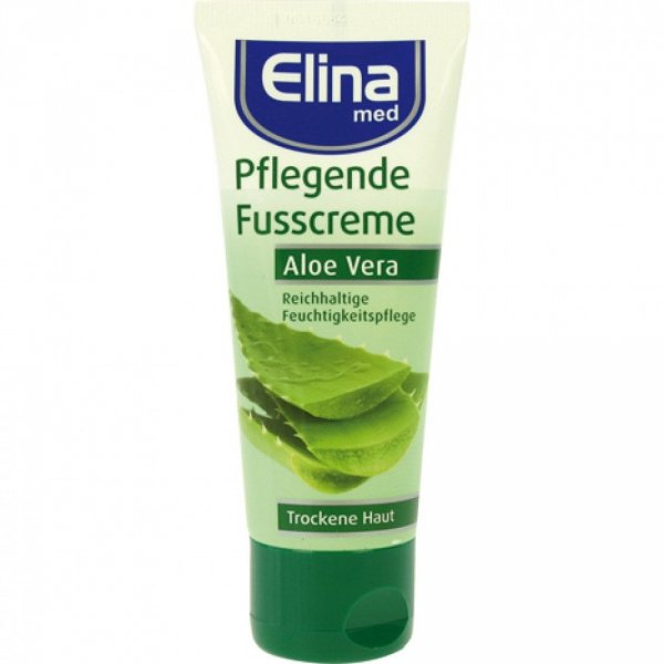 Nawilżający Krem ​​do Stóp z Aloesem, Elina, 75ml