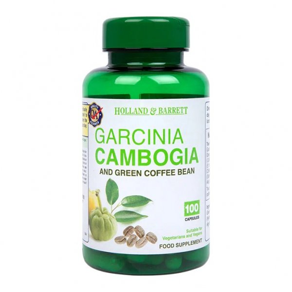 Garcinia Cambogia &amp; Green Coffee Bean, Holland &amp; Barrett, 100 kapsułek