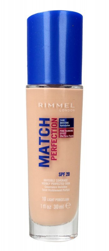 Rimmel Podkład Match Perfection nr 10 light porcelain  30ml