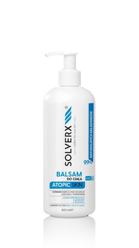 SOLVERX Atopic Skin Balsam do ciała - łagodzący podrażnienia i przeciwzapalny  400ml