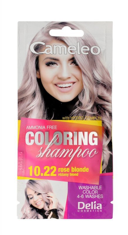 Delia Cosmetics Cameleo Szampon koloryzujący nr 10.22 Różany Blond  40 ml