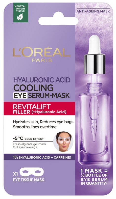 LOREAL Revitalift Filler Chłodząca Maska z serum pod oczy 11 g