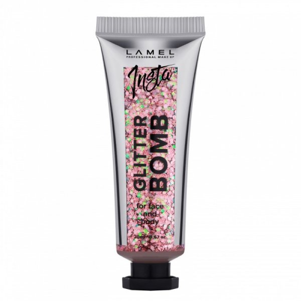 LAMEL Insta Brokat w żelu Glitter Bomb do twarzy i ciała nr 403  20ml