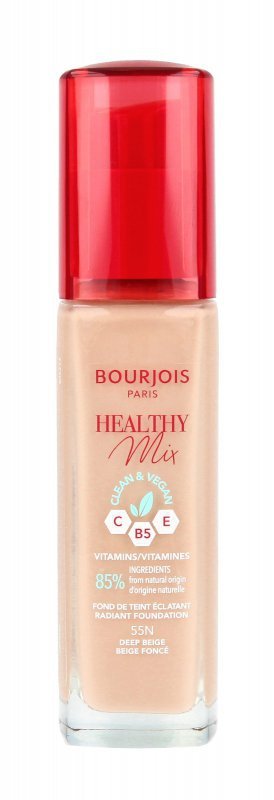 Bourjois Podkład do twarzy Healthy Mix Clean&Vegan - nr 55N Deep Beige  30ml