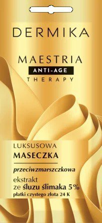 DERMIKA Maestria Anti-Age Therapy Luksusowa Maseczka przeciwzmarszczkowa - ekstrakt ze śluzu ślimaka 5%  7g