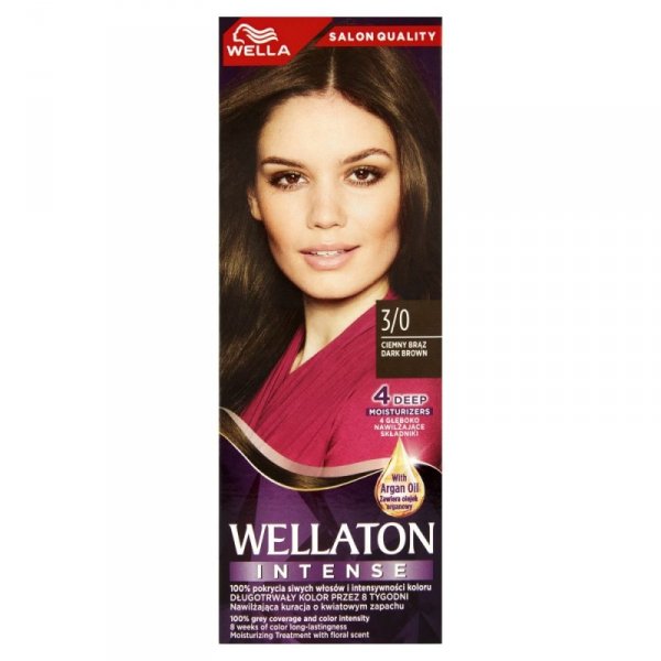 Wella Wellaton Krem intensywnie koloryzujący nr 3/0 - Ciemny Brąz  1szt