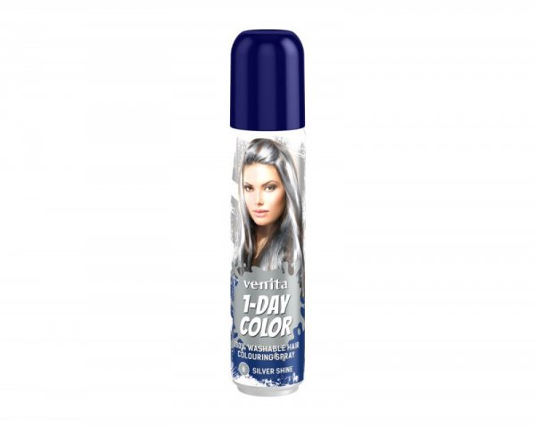 VENITA 1- Day Color Spray koloryzujący do włosów - nr 6 Silver Shine (srebrny) 50ml