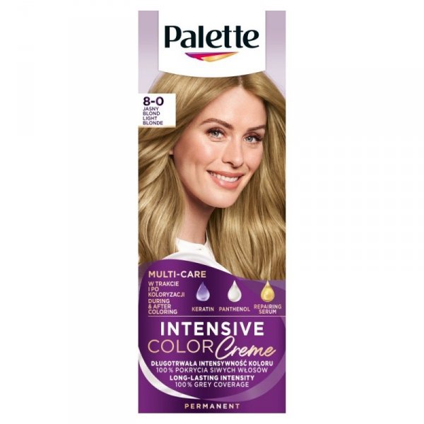Palette Intensive Color Creme Krem koloryzujący nr 8-0 - Jasny Blond  1op.