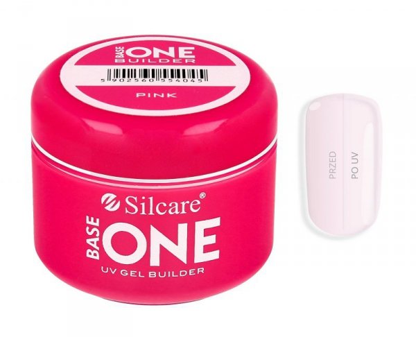 Silcare Base One UV Gel Żel budujący Pink 50g