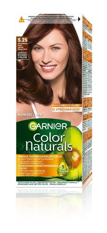 GARNIER Color Naturals Farba nr 5.25 - Jasny Opalizujący Kasztan  1op.