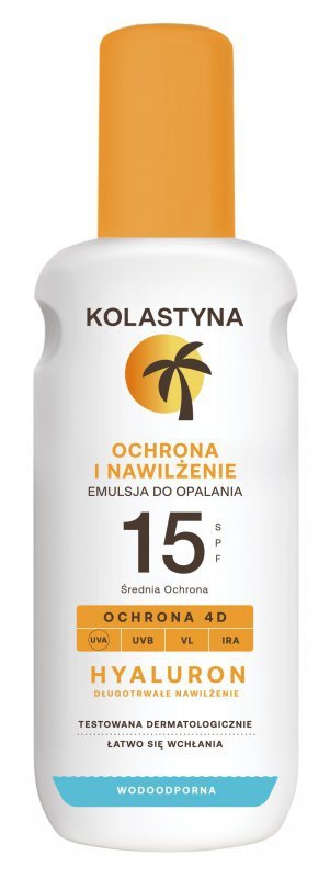KOLASTYNA Ochrona i nawilżenie Emulsja do opalania w sprayu SPF15+ 200 ml