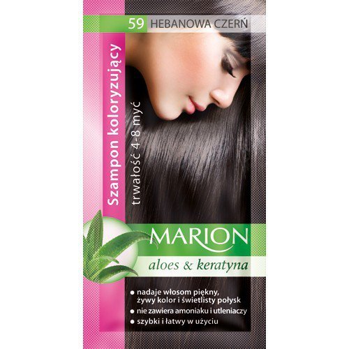 MARION Szampon koloryzujący nr 59 Hebanowa czerń 40 ml