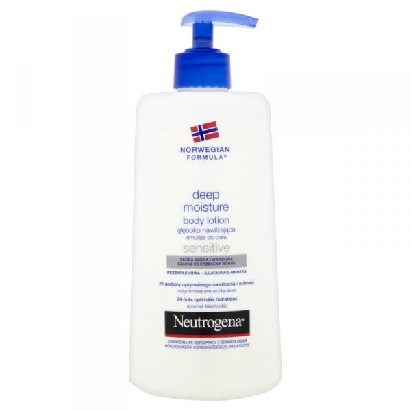 Neutrogena Formuła Norweska Głęboko nawilżająca emulsja do ciała do skóry wrażliwej  400ml
