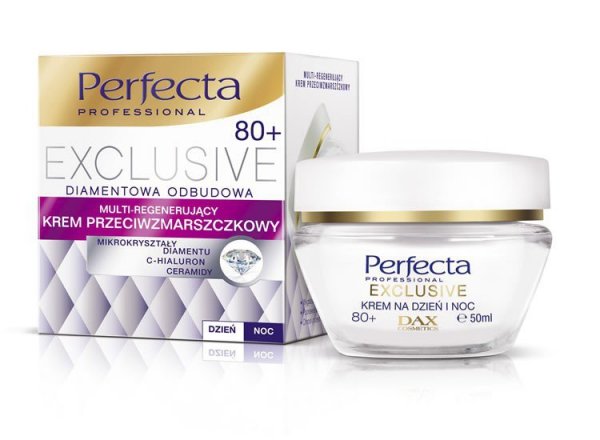 PERFECTA Exclusive 80+ Krem przeciwzmarszczkowy - Multi-regenerujący na dzień i noc  50ml