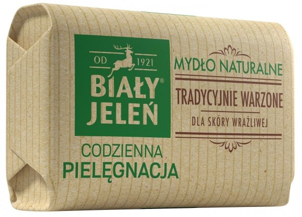 Biały Jeleń Mydło naturalne tradycyjnie w kostce obwoluta 100g