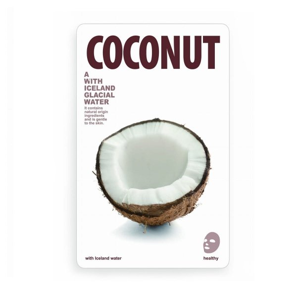 Rozświetlająca maseczka w płacie Coconut, Blue Dot Mask with Iceland Glacial Water
