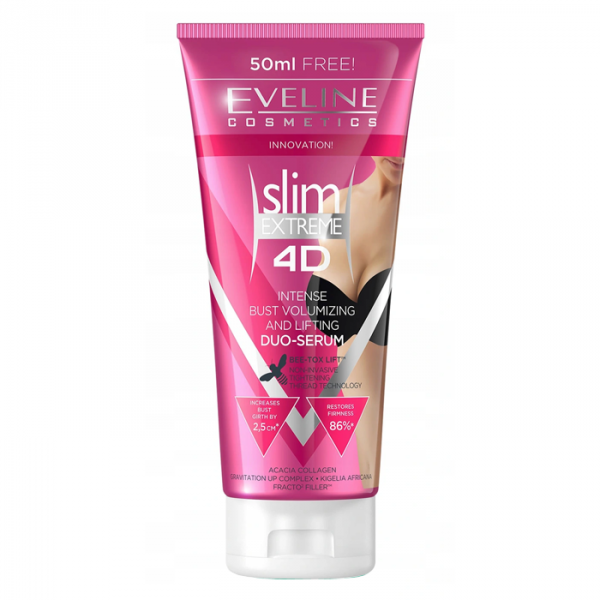 EVELINE Slim Extreme 4D Intensywne duo-serum powiększające i liftingujące biust 200 ml