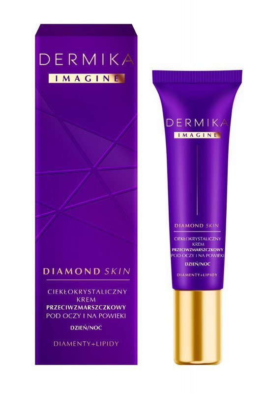 Dermika Imagine Diamond Skin Ciekłokrystaliczny Krem przeciwzmarszczkowy pod oczy i na powieki na dzień i noc 15ml